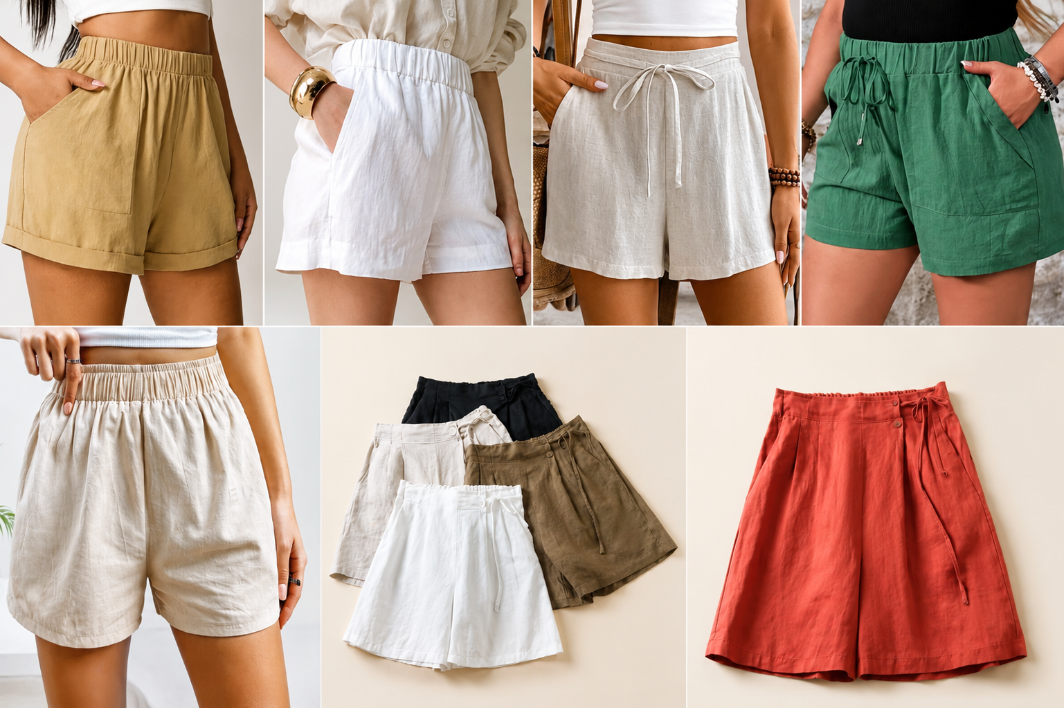 LINEN SHORTS