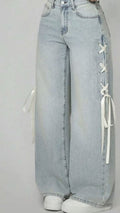 Pearl Lace Flared Jeans