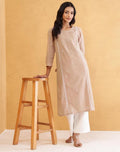 Beige Cotton Kurta Set