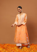 Peach Embroidered Kurta Set