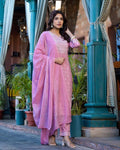 Blush Pink Chikankari Kurta Set