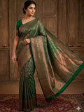 Emerald Green Kanjivaram Silk Saree