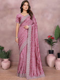 Blush Pink Banarasi Designer Saree