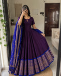 Royal Purple Banarasi Dress