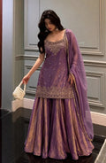 Lavender Designer Festive Sharara Set..