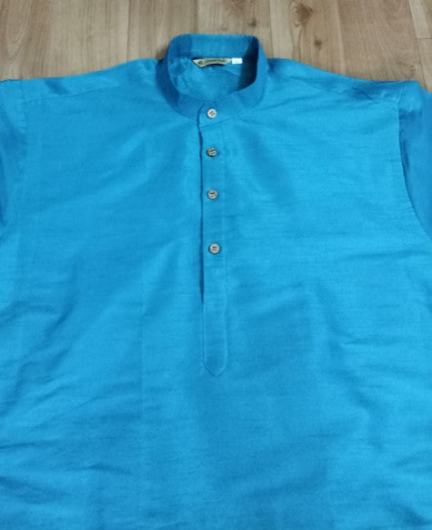 SIMPLE BLUE KURTA